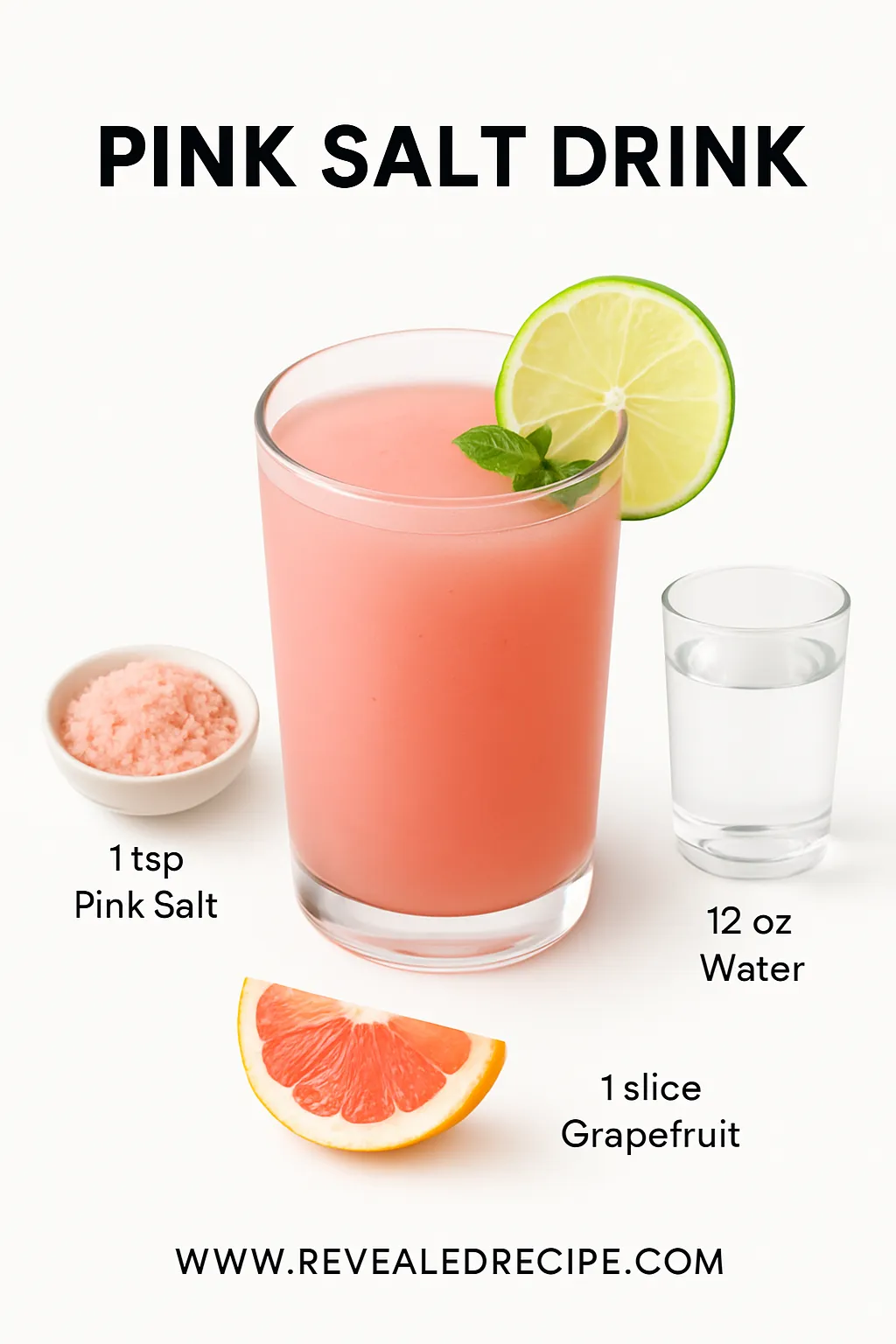Pink salt drink