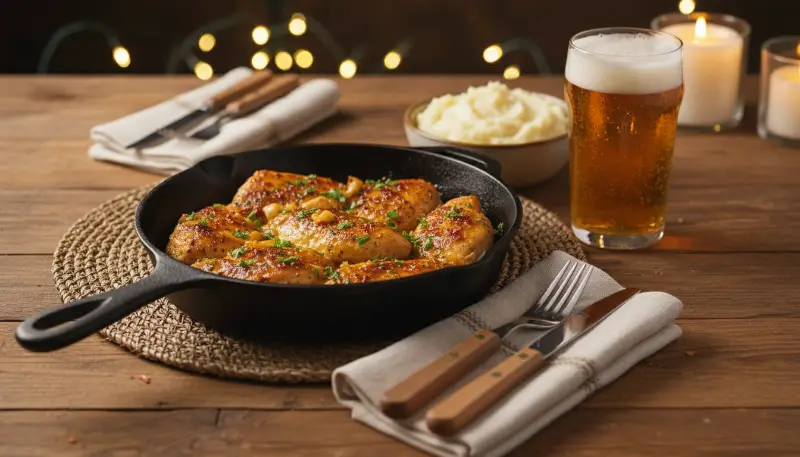 Cowboy Butter Chicken close up details