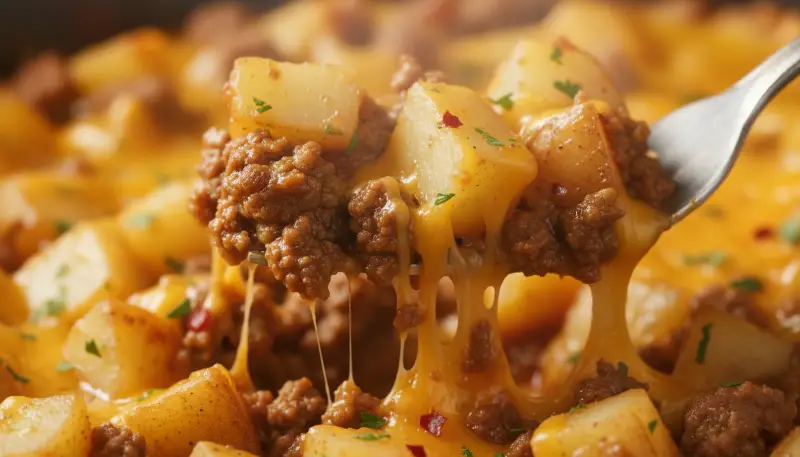 Cozy Slow Cooker Cowboy Casserole ingredients