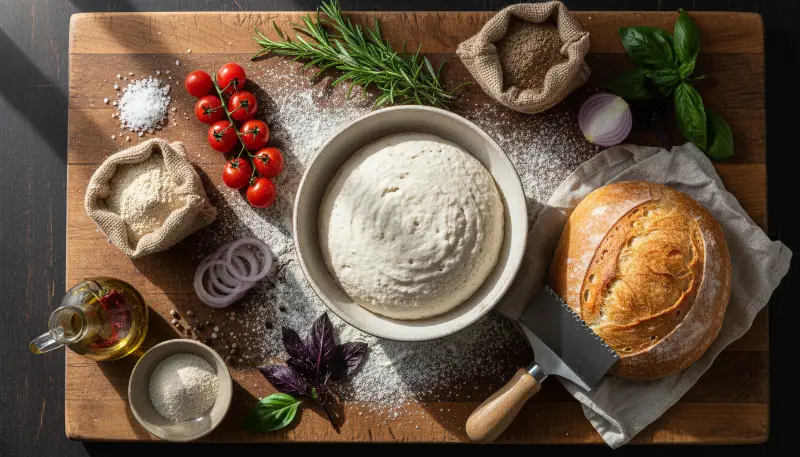 Crispy Sourdough Bread ingredients