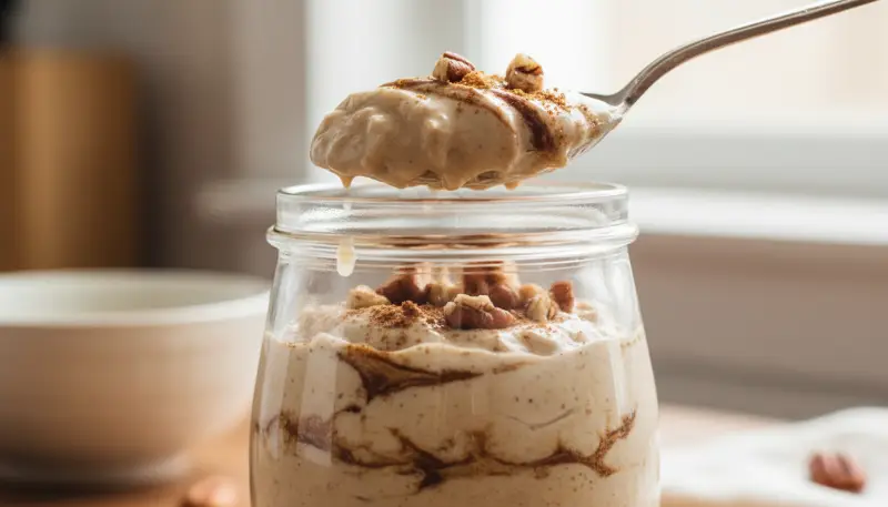 Plant-Based Cinnamon Swirl Overnight Oats Delight ingredients