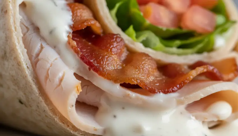 Turkey Ranch Club Wrap ingredients